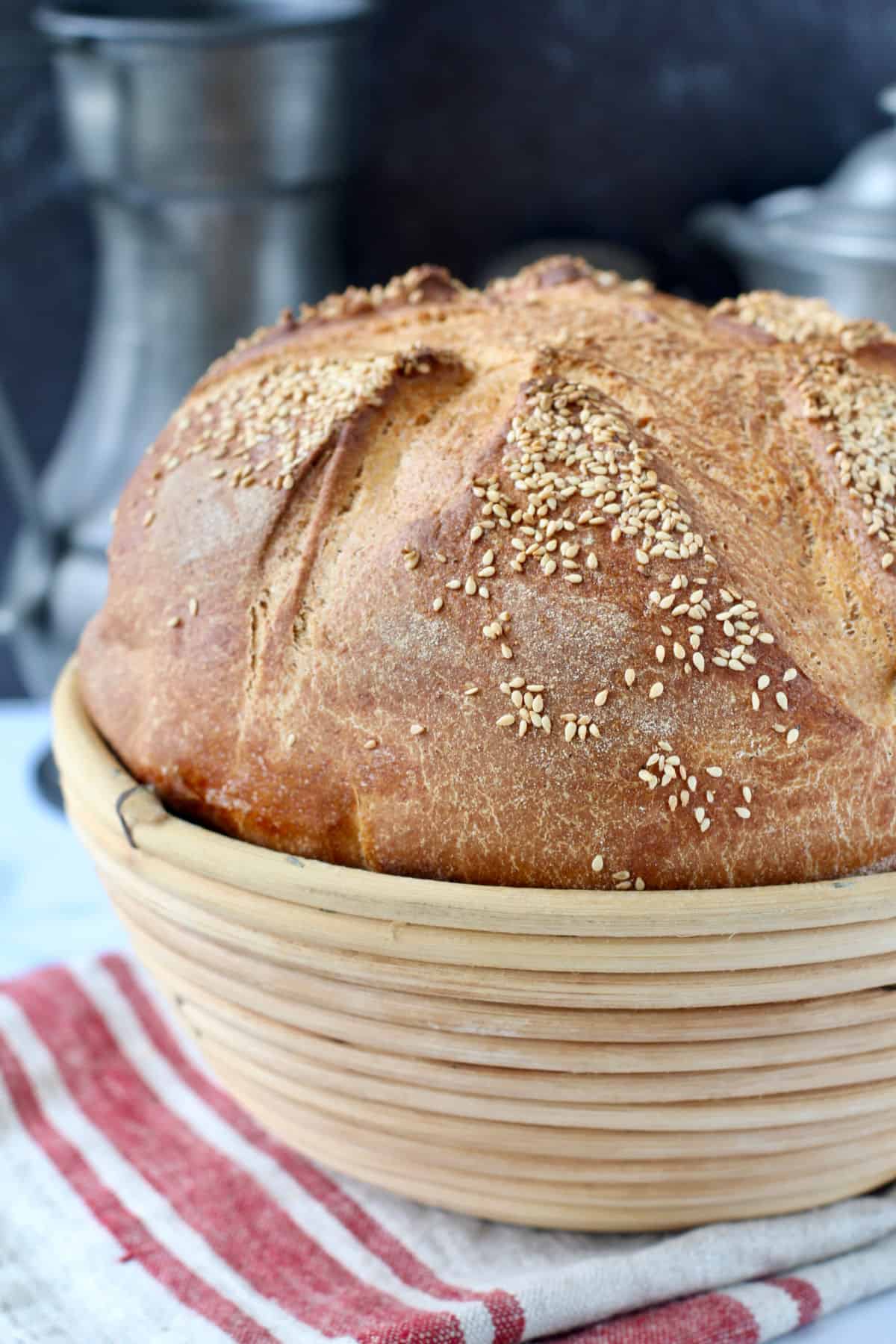 Greek Village Bread (Horiatiko Psomi) | Karen's Kitchen Stories